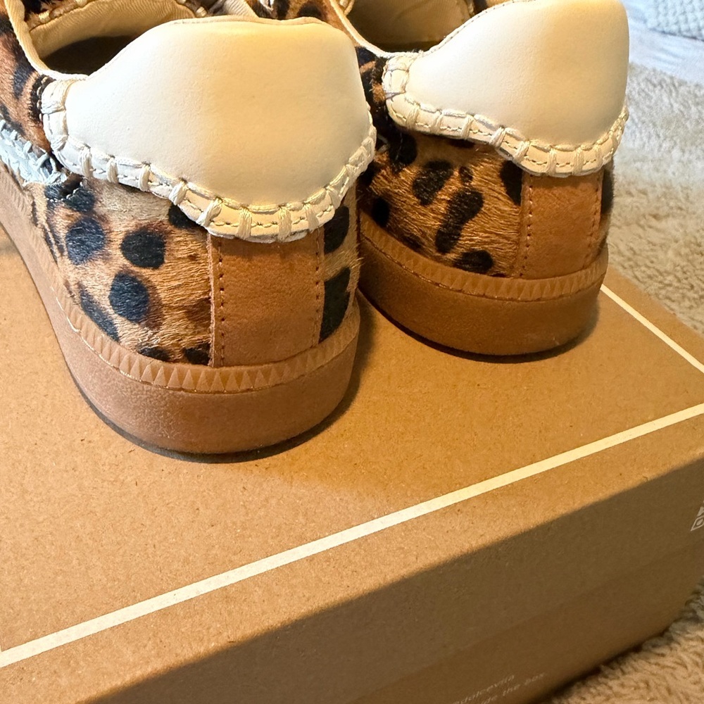 Dolce Vita Dark Leopard Calf Hair Sneakers - Picture 5 of 6